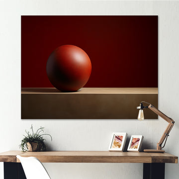 Maroon Momentum Ball - Bowling Canvas Wall Art